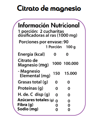 Magnesio Citrato — WINKLER (imagen 2)