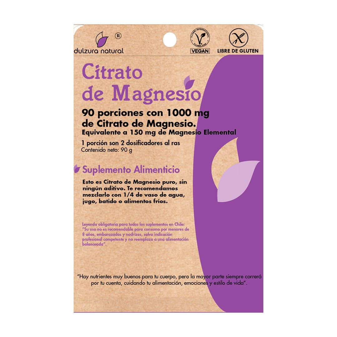 Dulzura Natural, Citrato de magnesio