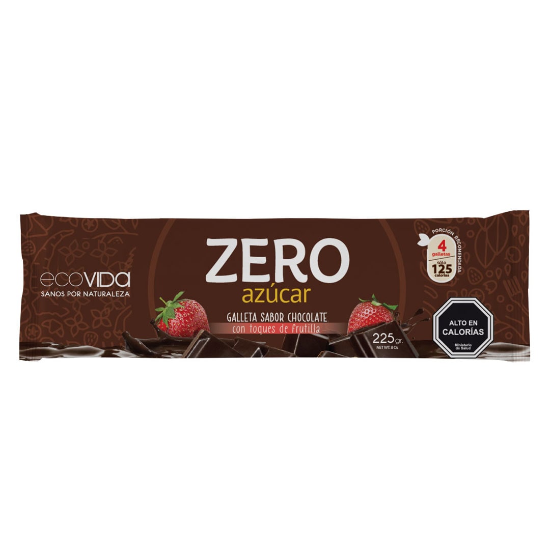 Ecovida, Galleta Chocolate Zero Frutilla