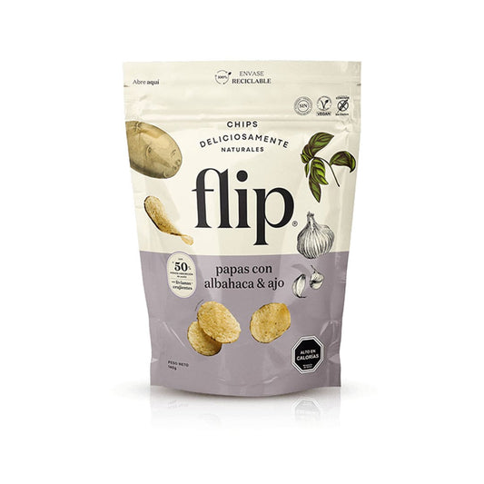 Flip, Chips de Papa con Ajo y Albahaca