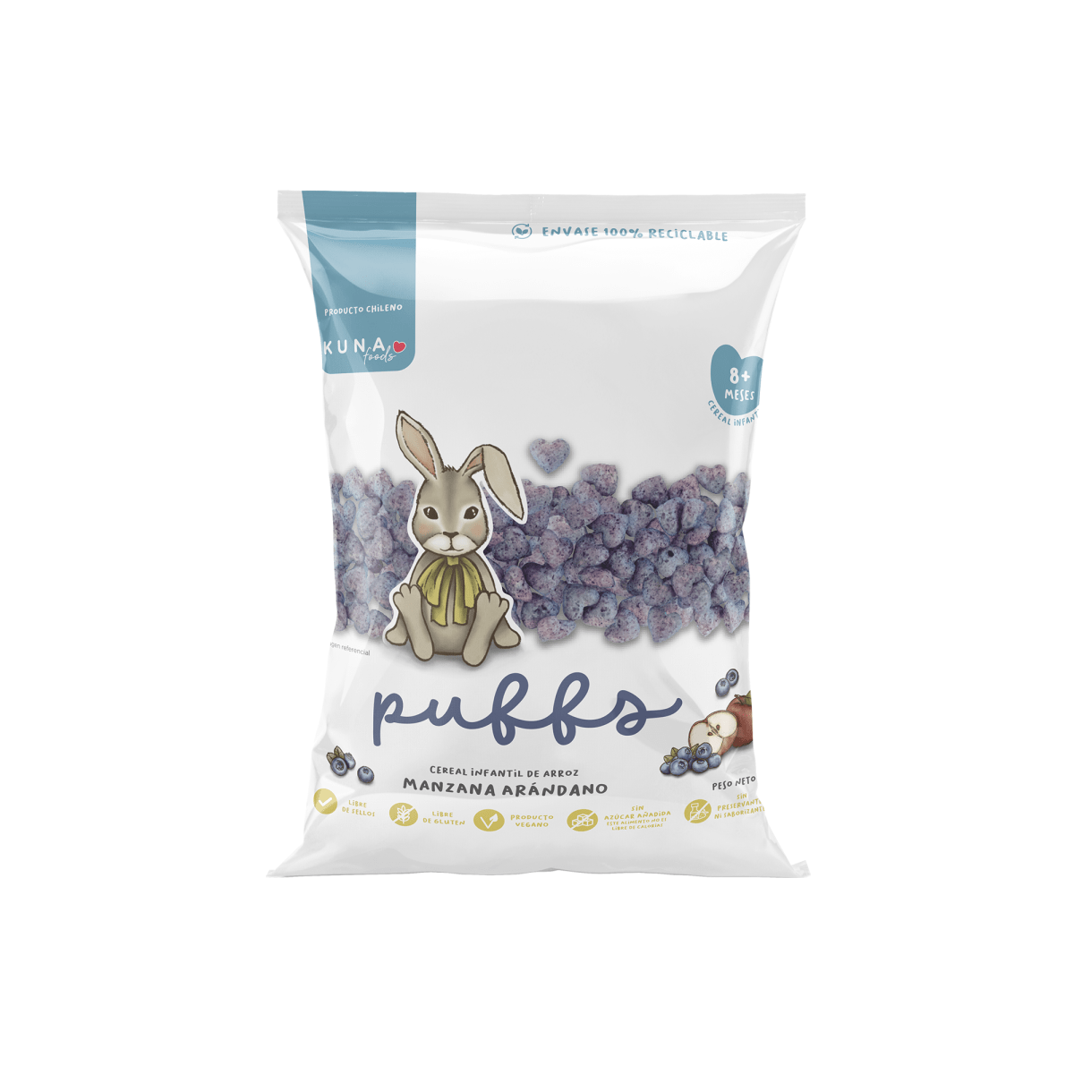 Kuna, Puff Sabor Manzana Arandano