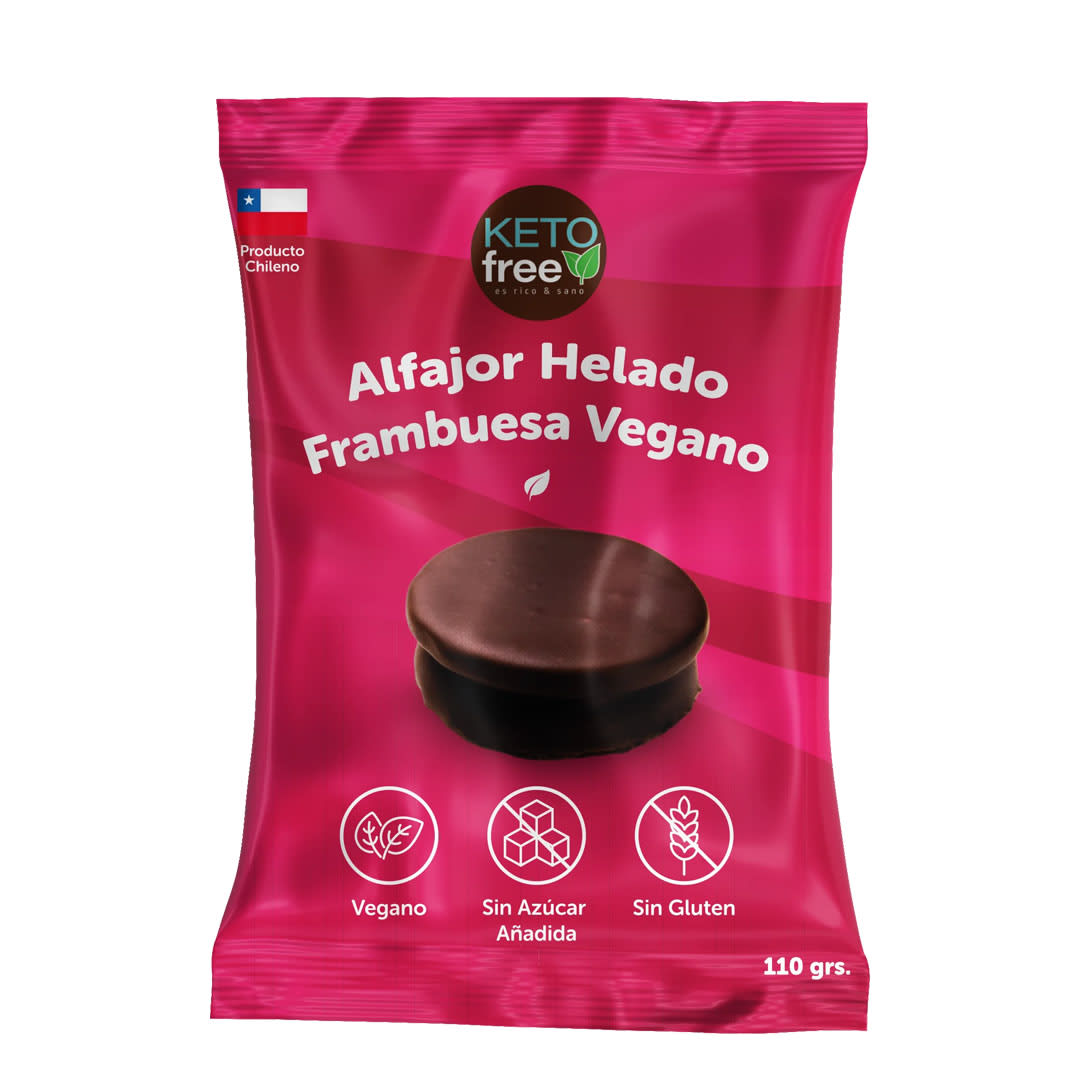 Ketofree, Alfajor Helado Frambuesa Vegano