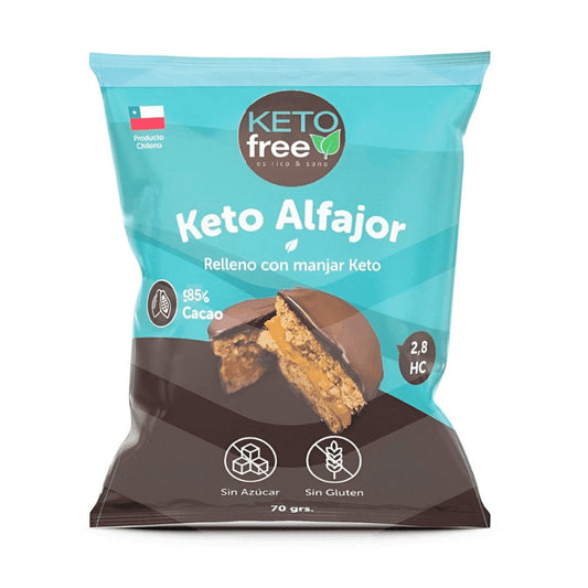 Ketofree, Alfajor Keto Relleno Manjar