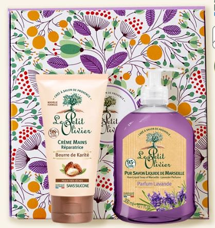 Le Petit Olivier, Set Crema manos karité + jabón liq. lavanda