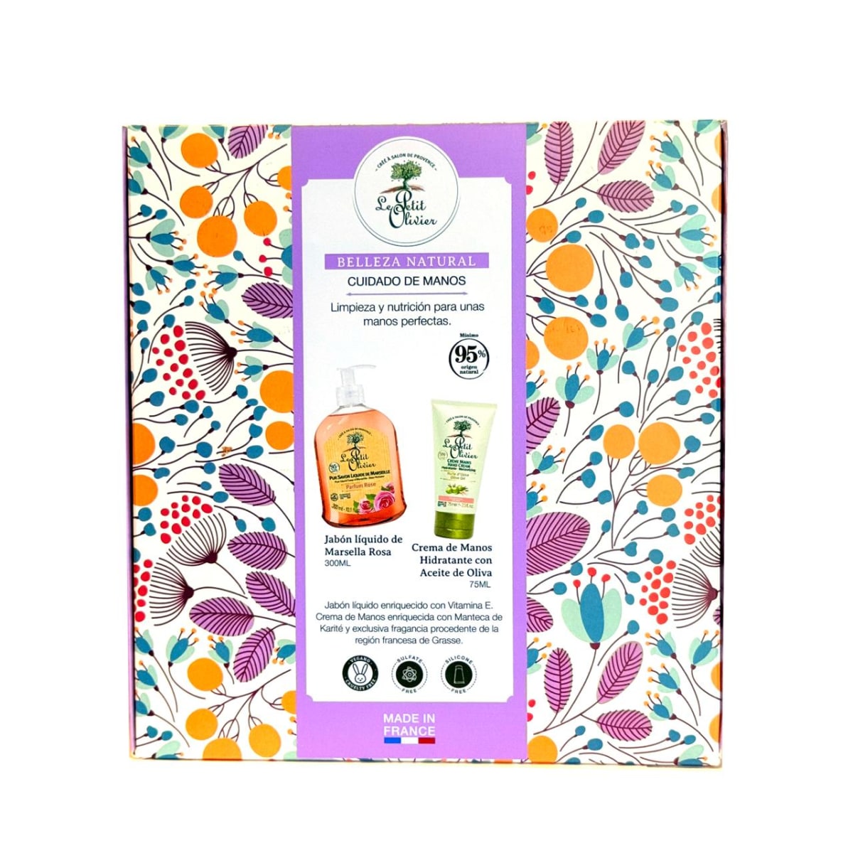 Le Petit Olivier, Set crema manos oliva + jabón lid rosa