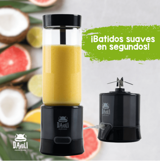 MioBio, Licuadora Portátil Ferro Negro