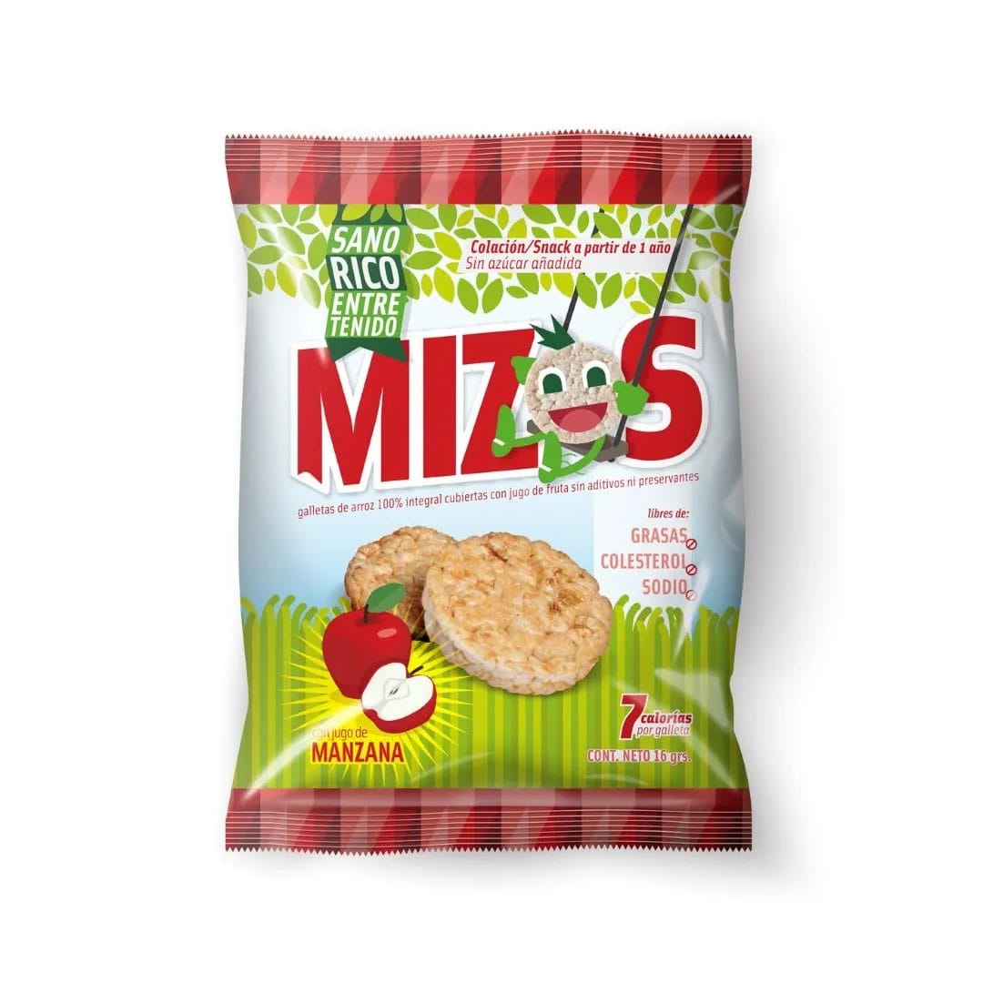 Mizos, Galleta De Arroz Manzana