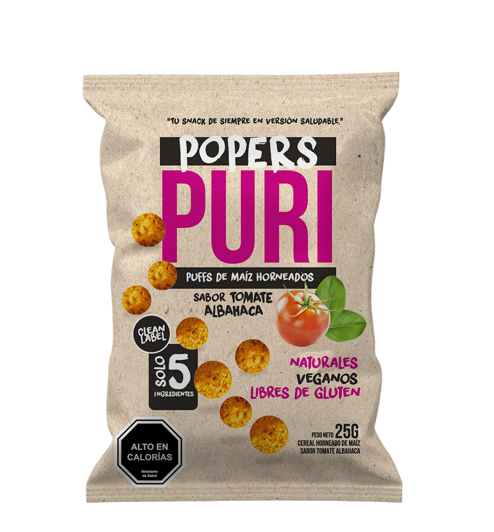 Puri, Poppers Tomate Albahaca