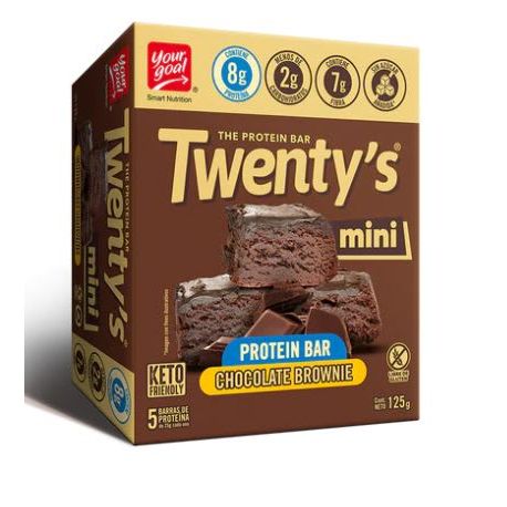 Your goal, Twenty´s mini chocolate brownie pack 5 barras