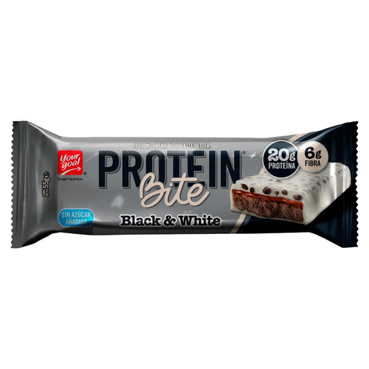 Your goal, Protein bite black & white