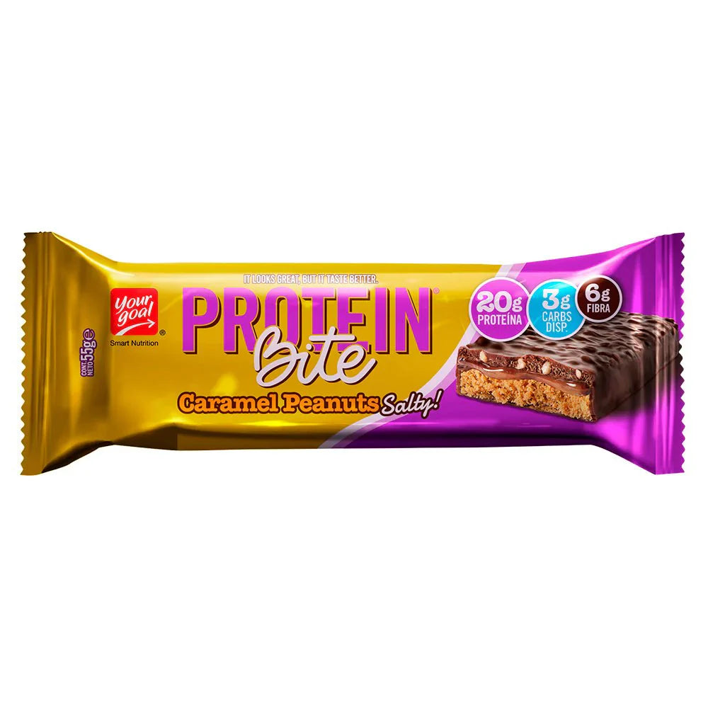 Your goal, Protein bite caramel peanuts