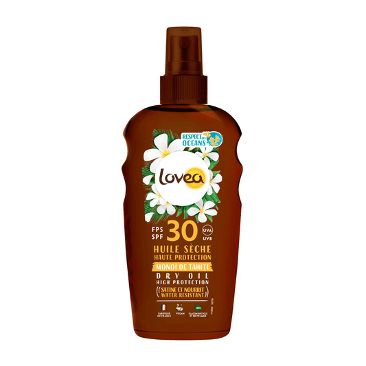 Lovea, Aceite Seco Bronceador Monoi.