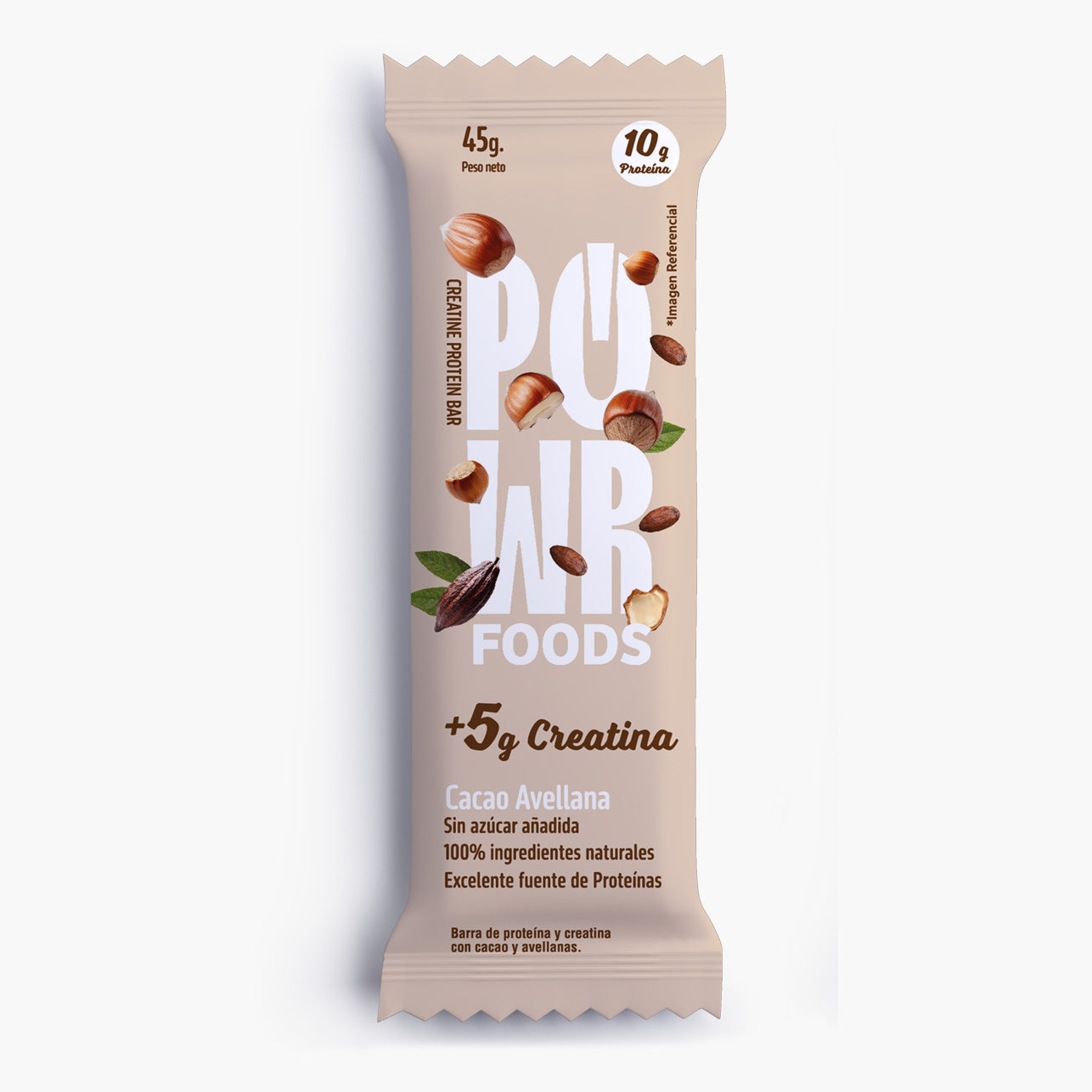 Powr foods, Barra cacao creatina 45 gr
