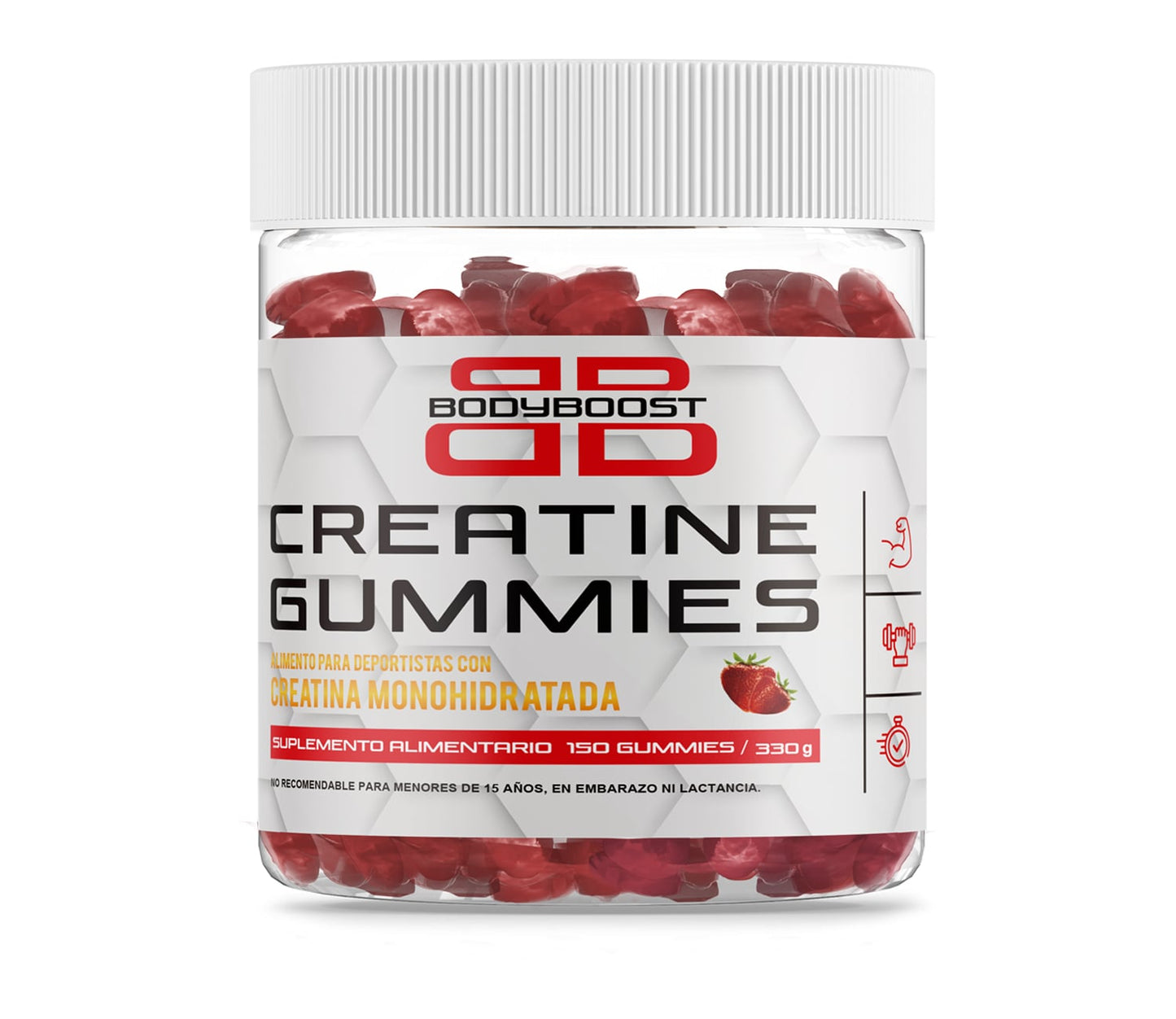 Creatina Gummies Sabor Berries 150u 330g — BodyBoost