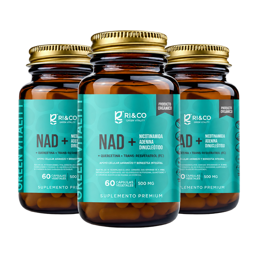 NAD + Resveratrol 60 cápsulas Pack X3 — Ri and Co