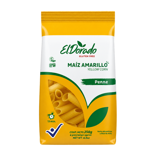 Pasta Penne Maíz Amarillo — El Dorado