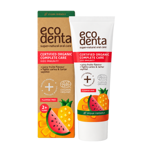 Pasta Dental Infantil Sabor Jugo de Frutas — Ecodenta
