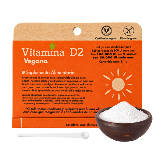 Vitamina D2, Vegana — Dulzura Natural