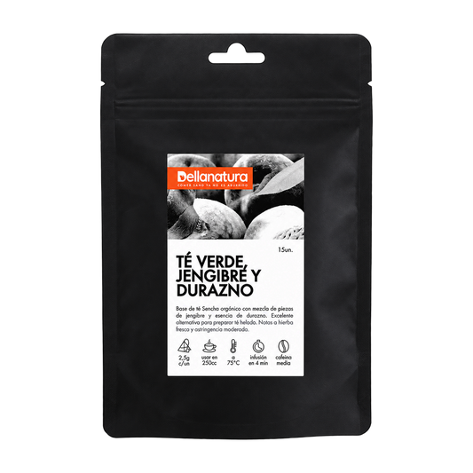 Té Verde, Jengibre y Durazno — Dellanatura