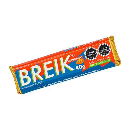 Barra de Chocolate de Leche con Almendras — Breik