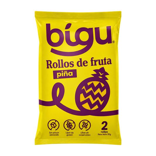 Rollo de Fruta Piña Individual — Bigu