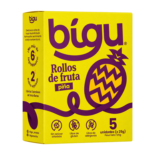 Pack Rollo de Fruta Piña 5 un — Bigu
