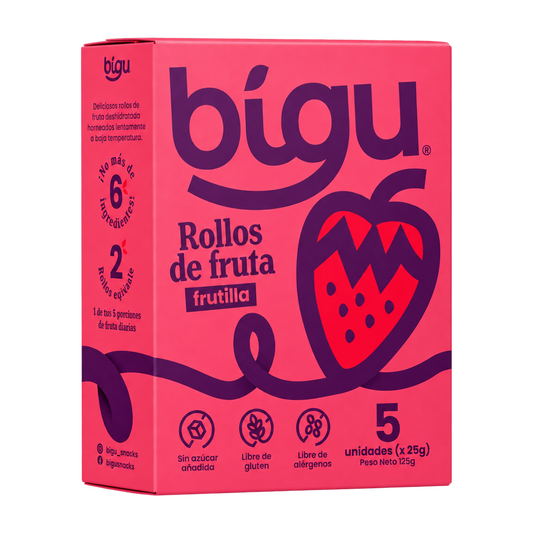Pack Rollo de Fruta Frutilla 5un — Bigu