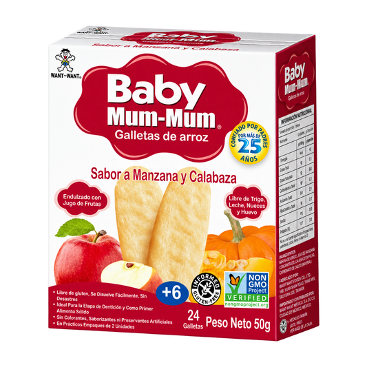 Galleta Sabor Manzana Calabaza — Baby Mum Mum