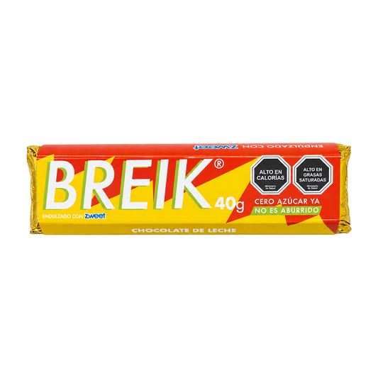 Barra Chocolate Leche sin Azúcar — Breik