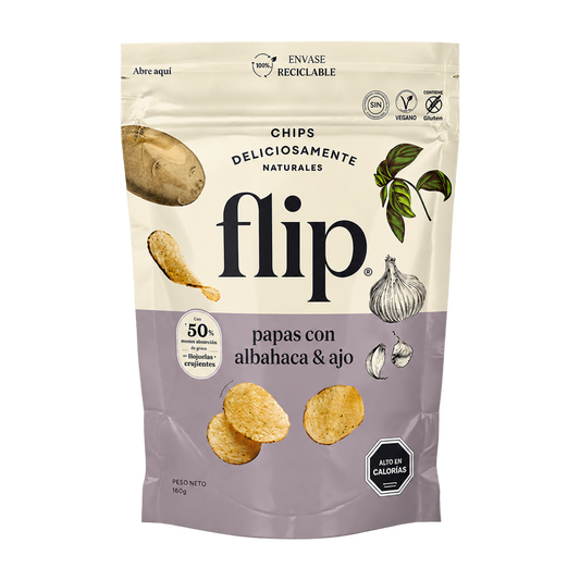 Chips de Papa con Ajo y Albahaca — Flip