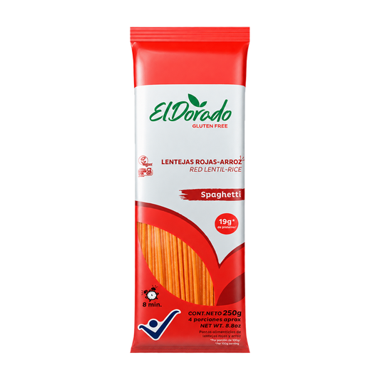 Espaguetis de Lentejas Rojas 250g — El Dorado