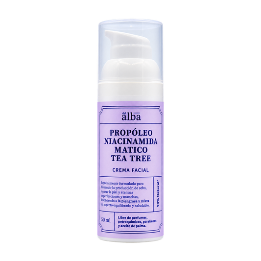 Crema Facial Propoleo Matico Niacinamida Tea Tree 50ml