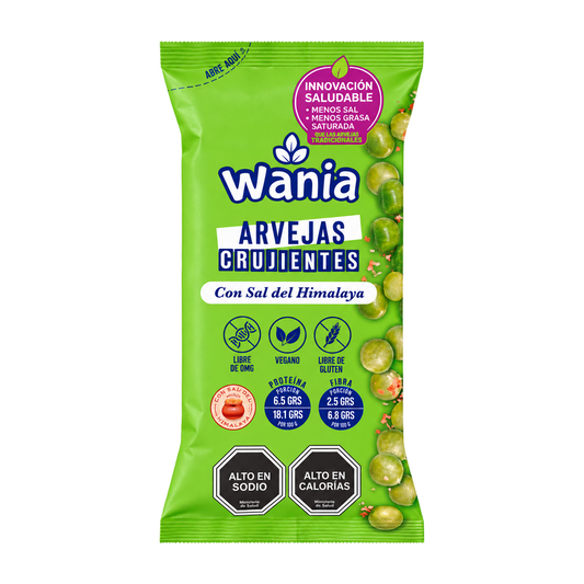 Wania, Arvejas Crujientes, Sal del Himalaya 120 gr