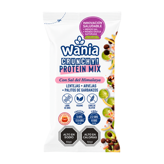 Wania, Crunchy Protein Mix, Sal del Himalaya 120 gr