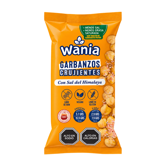 Wania, Garbanzos Crujientes, Sal del Himalaya 120 gr