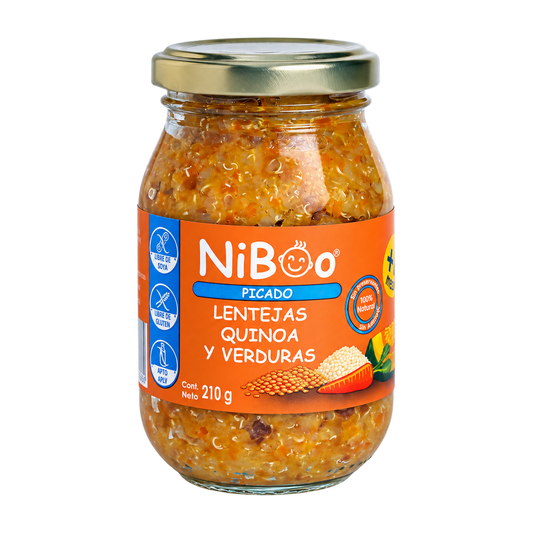 Niboo, Picado lenteja, quinoa y verduras 210g