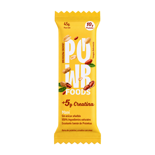 Powr foods, Barra maní creatina 45 gr