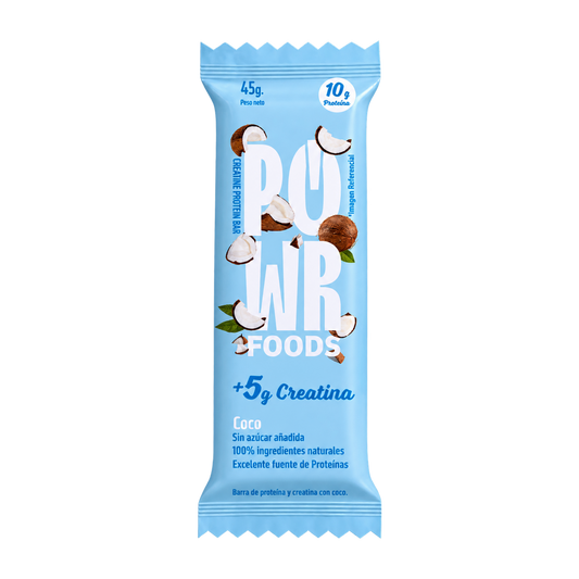 Powr foods, Barra coco creatina 45 gr