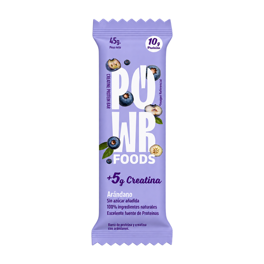 Powr foods, Barra arándano creatina 45 gr