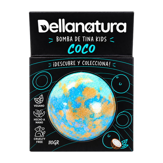 Dellanatura, Bomba tina Kids coco 110g
