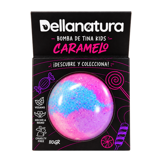 Dellanatura, Bomba tina Kids caramelo 110g