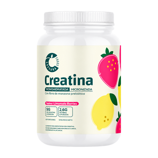 Creatina, Sabor Limonada Berries 570gr - Cascara foods