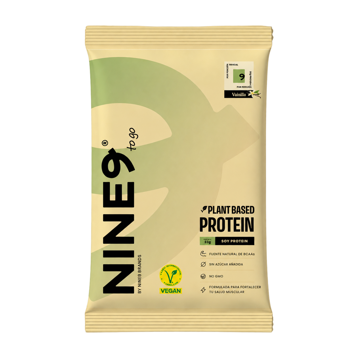 Plant Based protein Vainilla Sachet 33gr — Nine9