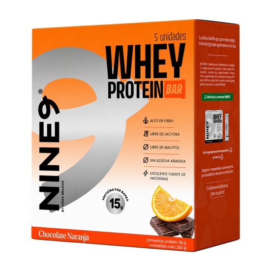 Barra Whey Chocolate - Naranja 50gr — Nine9