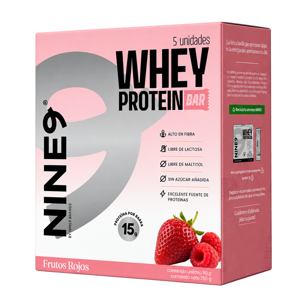 Barra Whey Frutos Rojas 50gr — Nine9