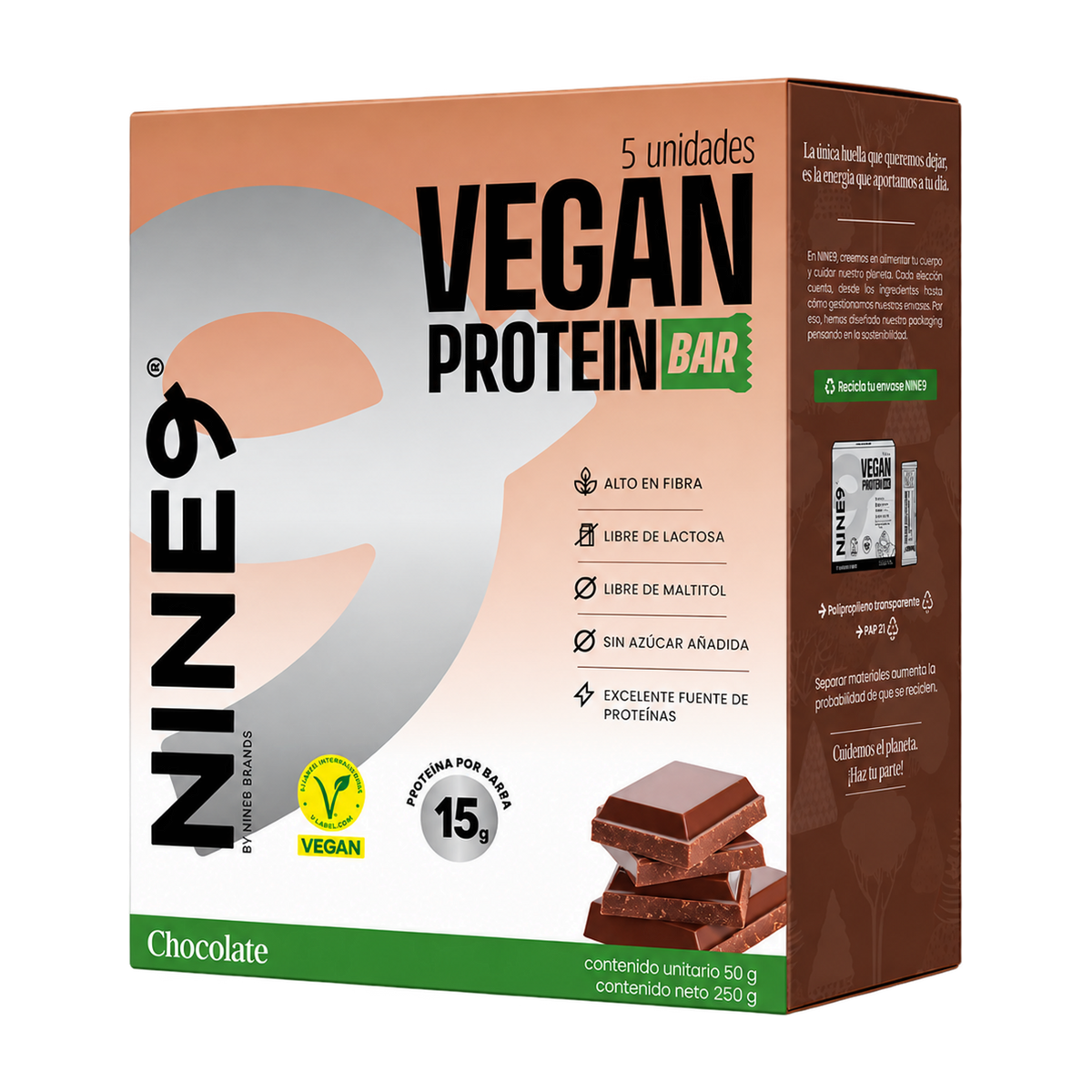 Barra Vegan Chocolate 50gr — Nine9