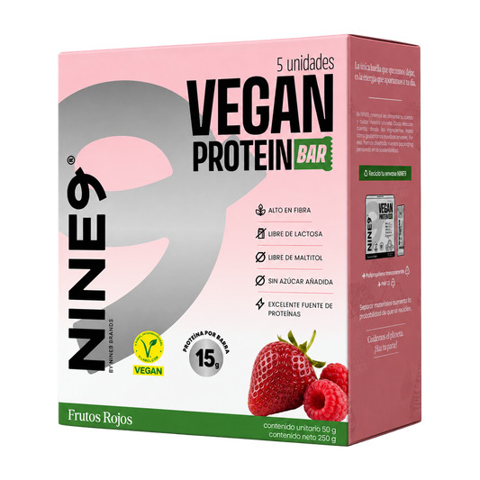 Barra Vegan Frutos Rojos 50gr — Nine9