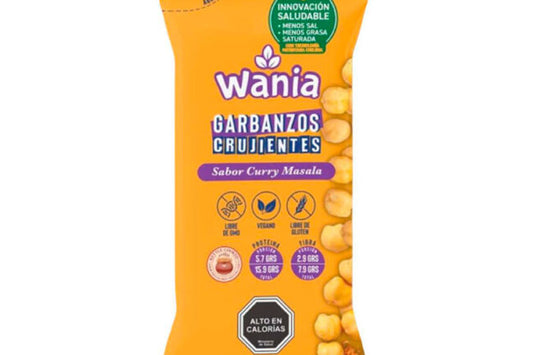 Wania, Garbanzos Crujientes, Curry Masala 120 gr