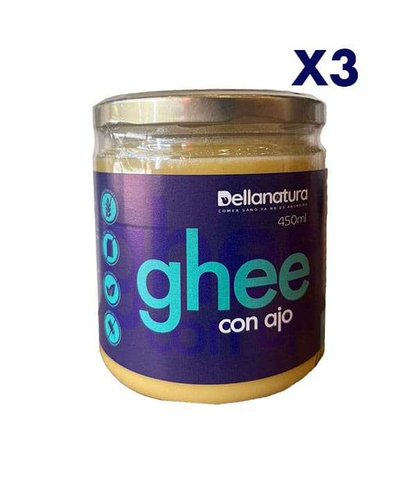 Ghee de Ajo 450g x3