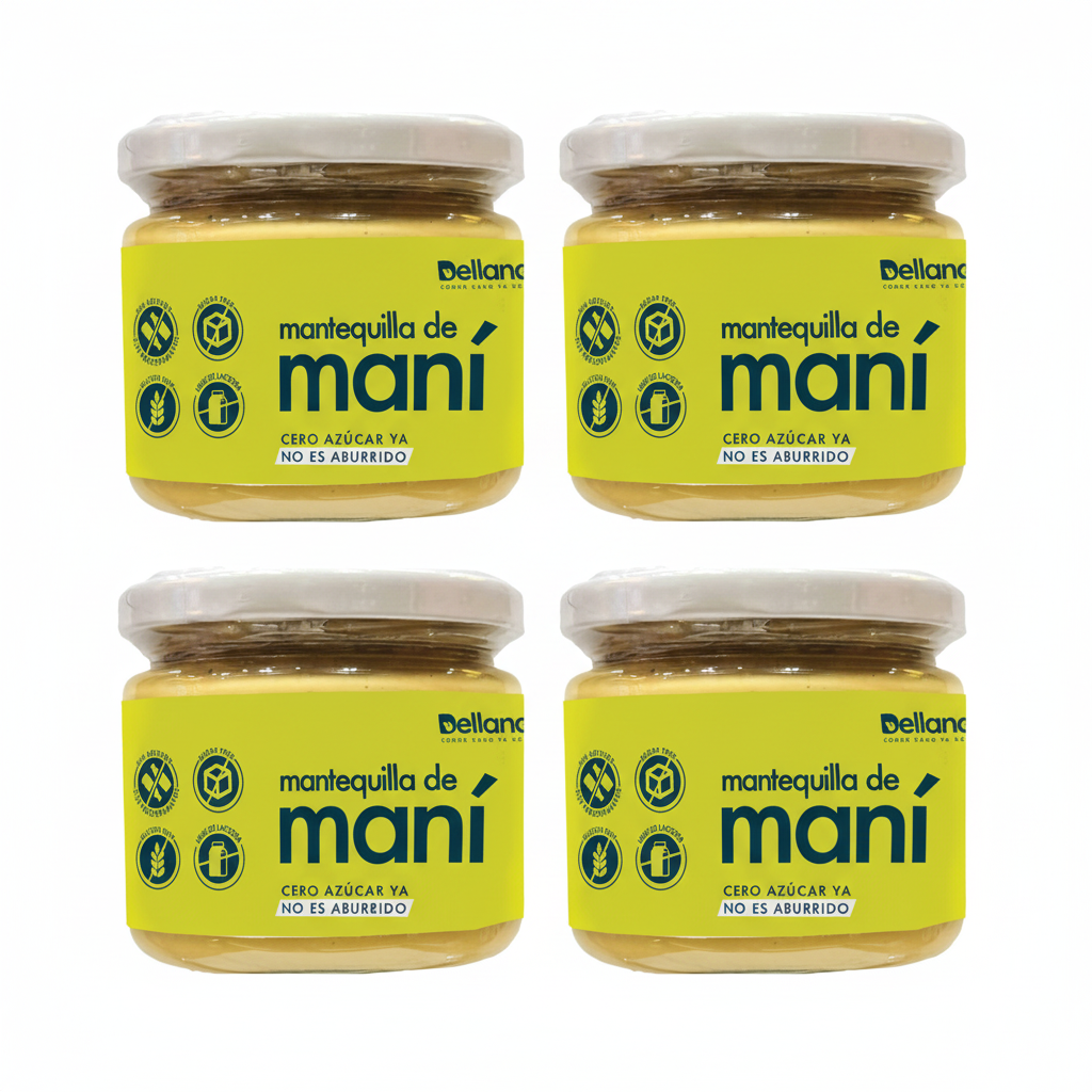 Mantequilla Maní 200 G (x4) — Dellanatura